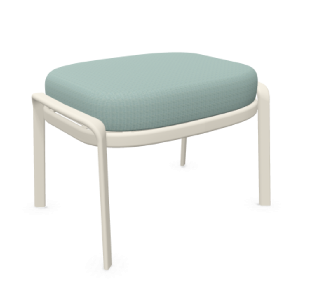 Emu Carousel Sitzpouf - 23 Mattweiß - 600/27 Himbeerrot