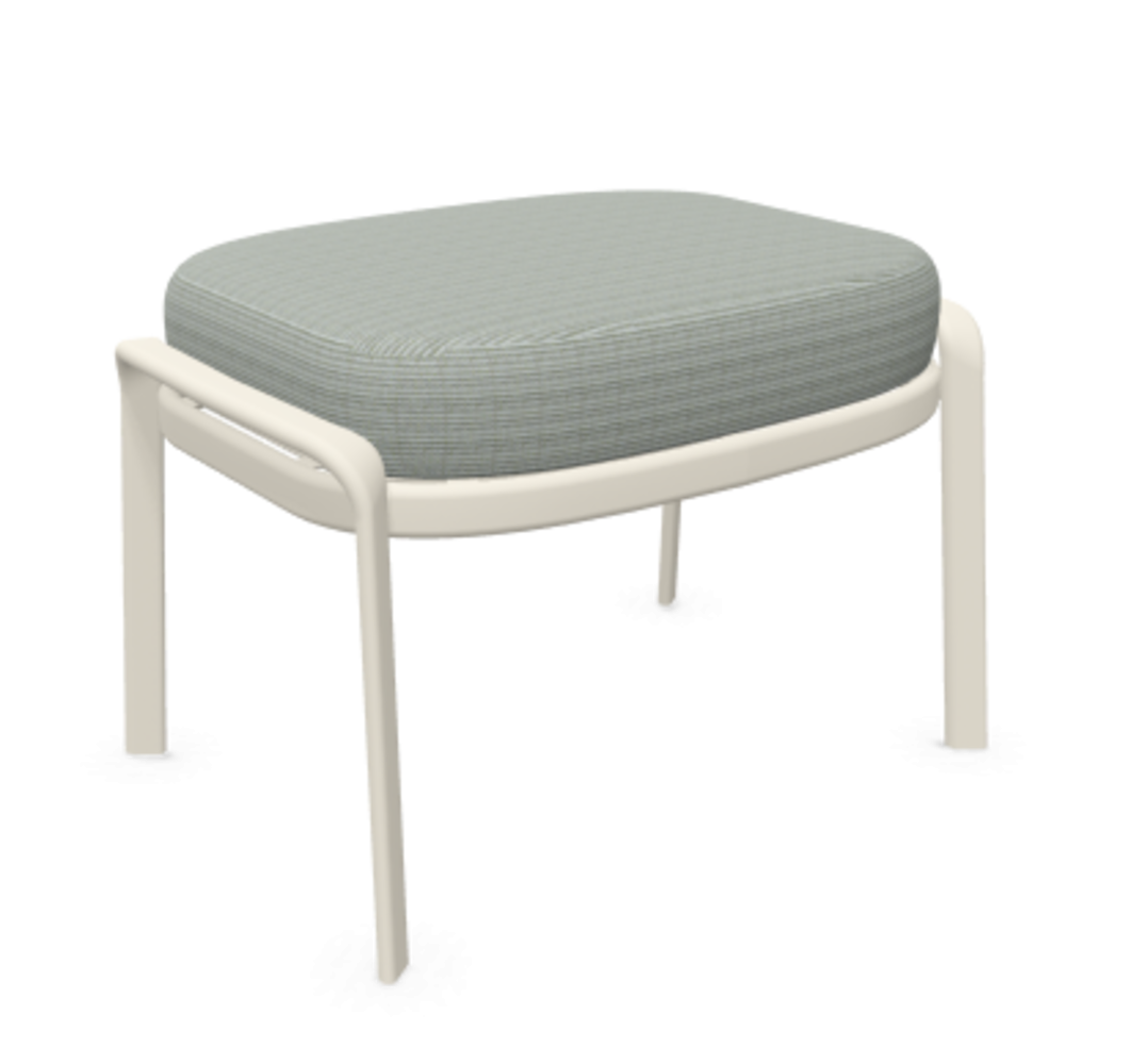 Emu Carousel Sitzpouf -23 Mattweiß -  900/09 Salbeigrün