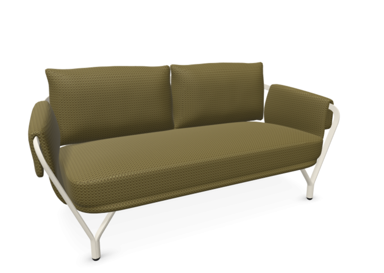 EMU 9046 Angel - 2-Sitzer Sofa - 23 Weiss - 600/09 Khaki