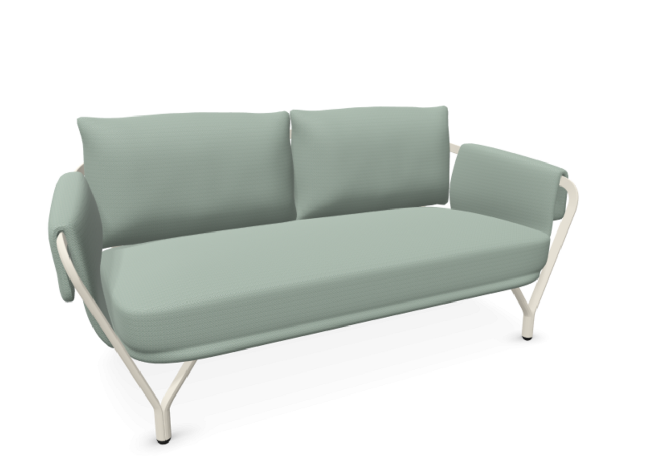 EMU 9046 Angel - 2-Sitzer Sofa - 23 Weiss - 600/21 Staubfarb
