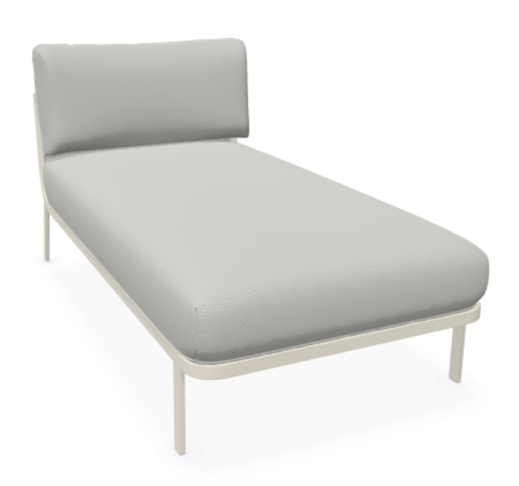 EMU 5037 Cabla - Chaiselongue ohne Armlehnen - 23 Weiss