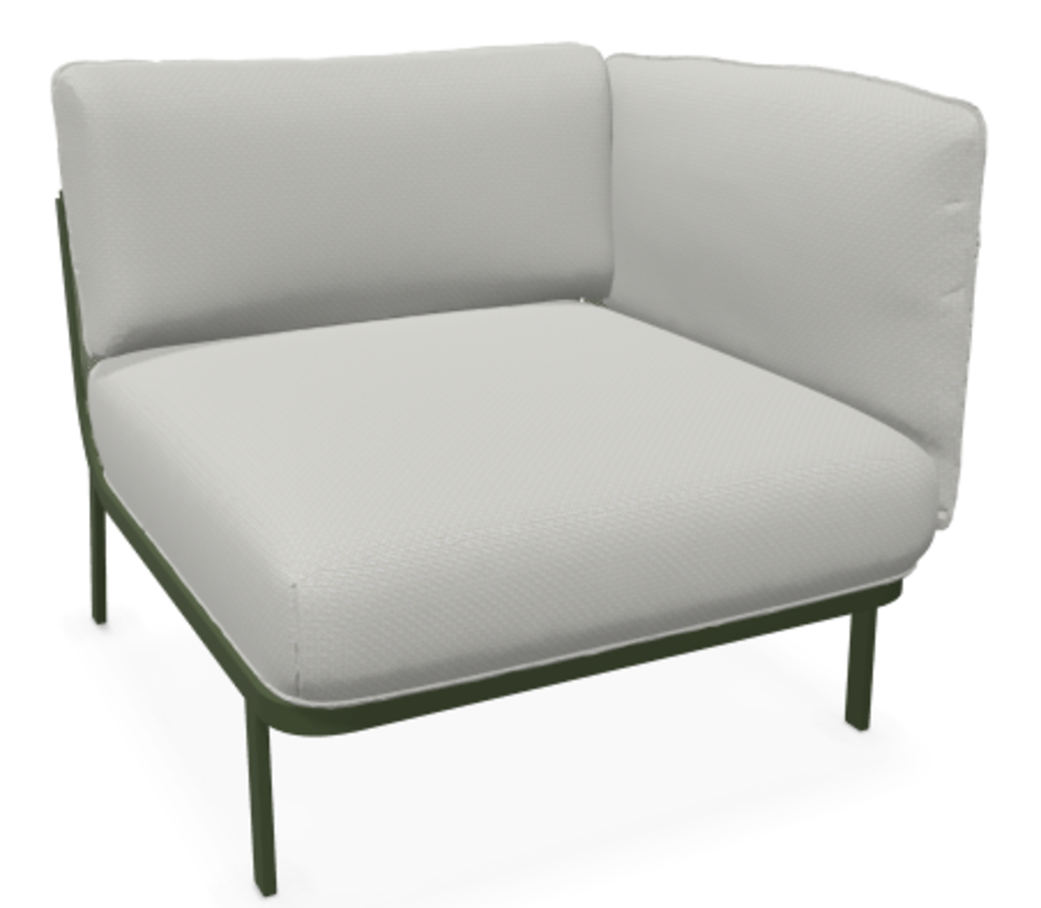 EMU 5038 Cabla - Loungesessel mit rechte Armlehne - 17 Grün