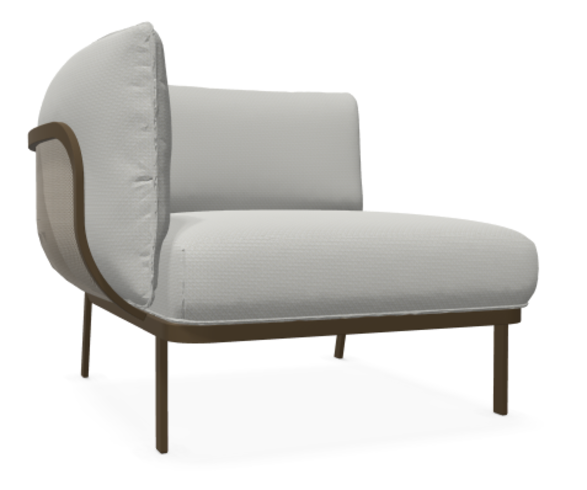 EMU 5039 Cabla - Loungesessel mit linke Armlehne - 41 Braun