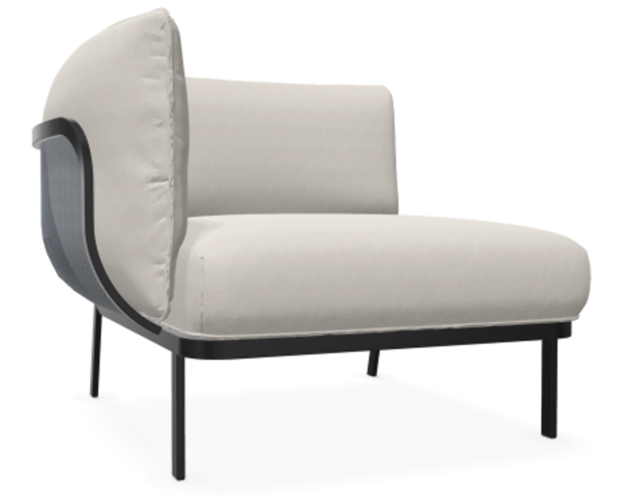 EMU 5039 Cabla - Loungesessel mit linke Armlehne - 700/4 Ecrù