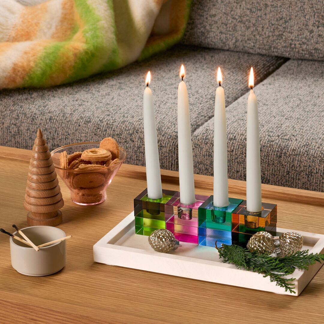 Hübsch  Grand Tabletts im 2er Set von Hübsch Weiss