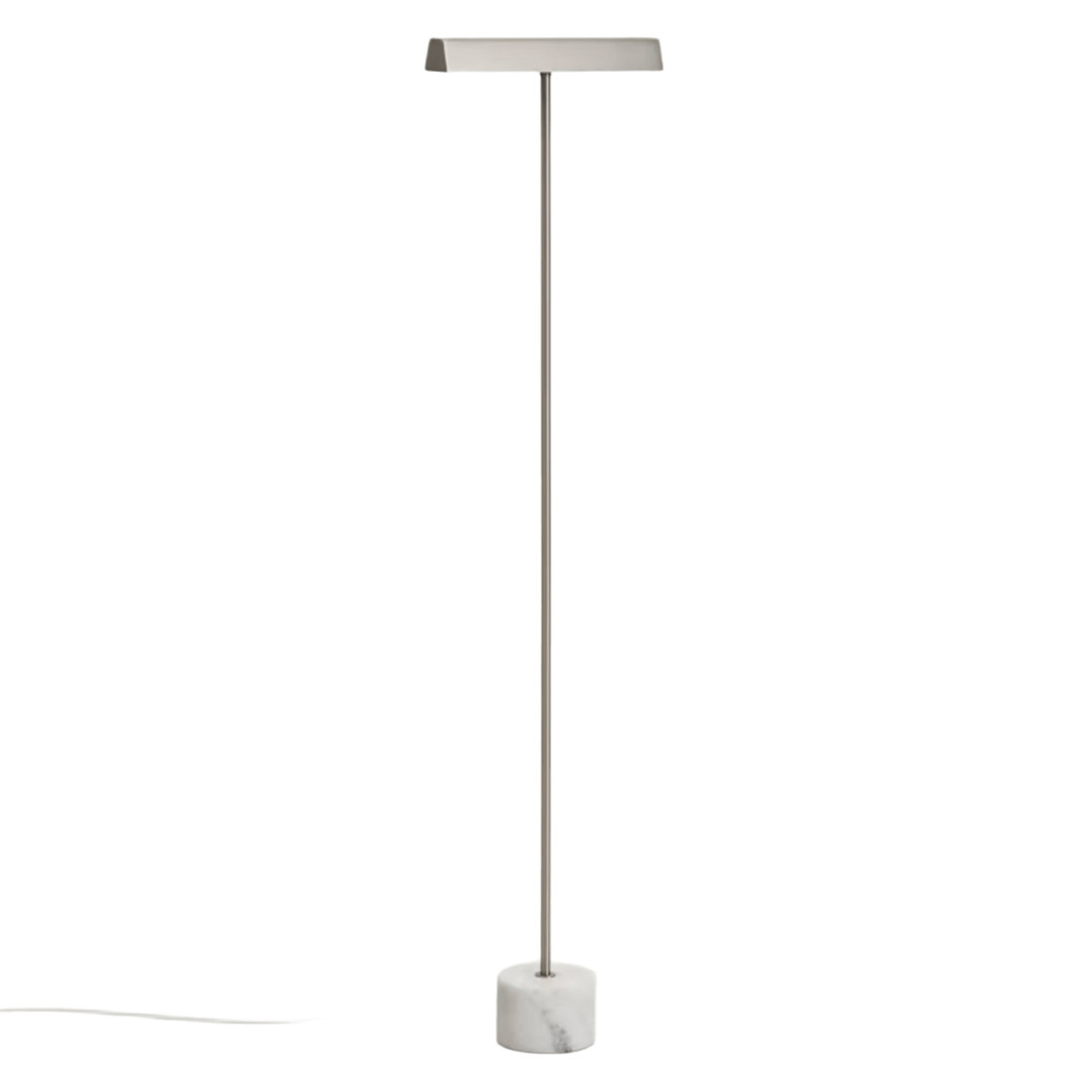 Kave Home Stehlampe Lynor von Kave Home Silber / Weiss Marmor