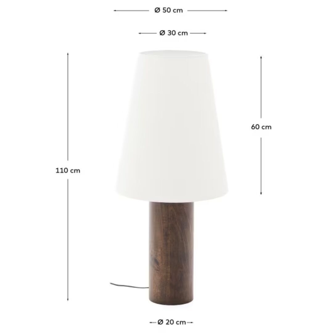 Kave_Home_Stehlampe_Marga_Dunkelbraun_Details