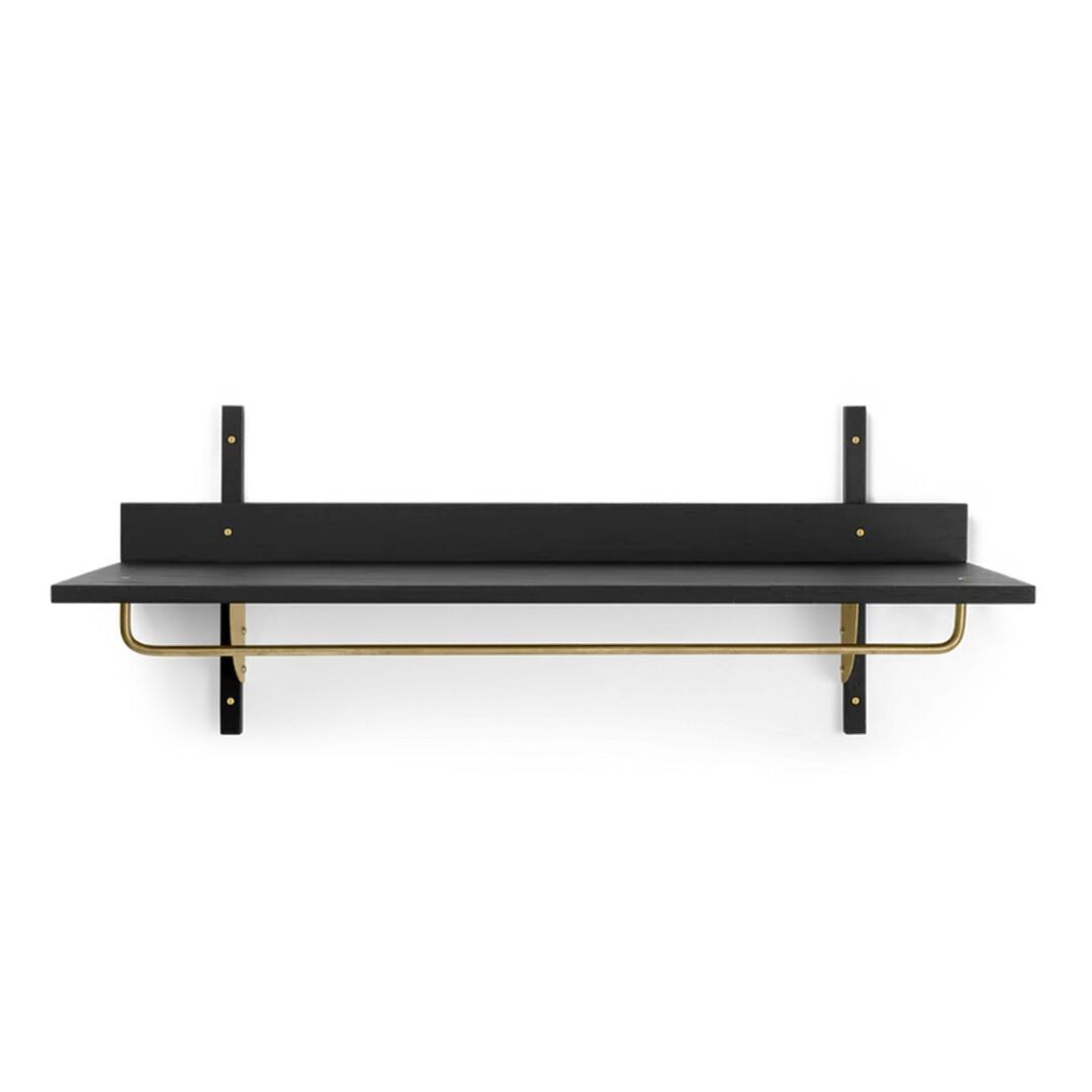 Ferm Living Sector Rack Shelf Esche schwarz / Messing