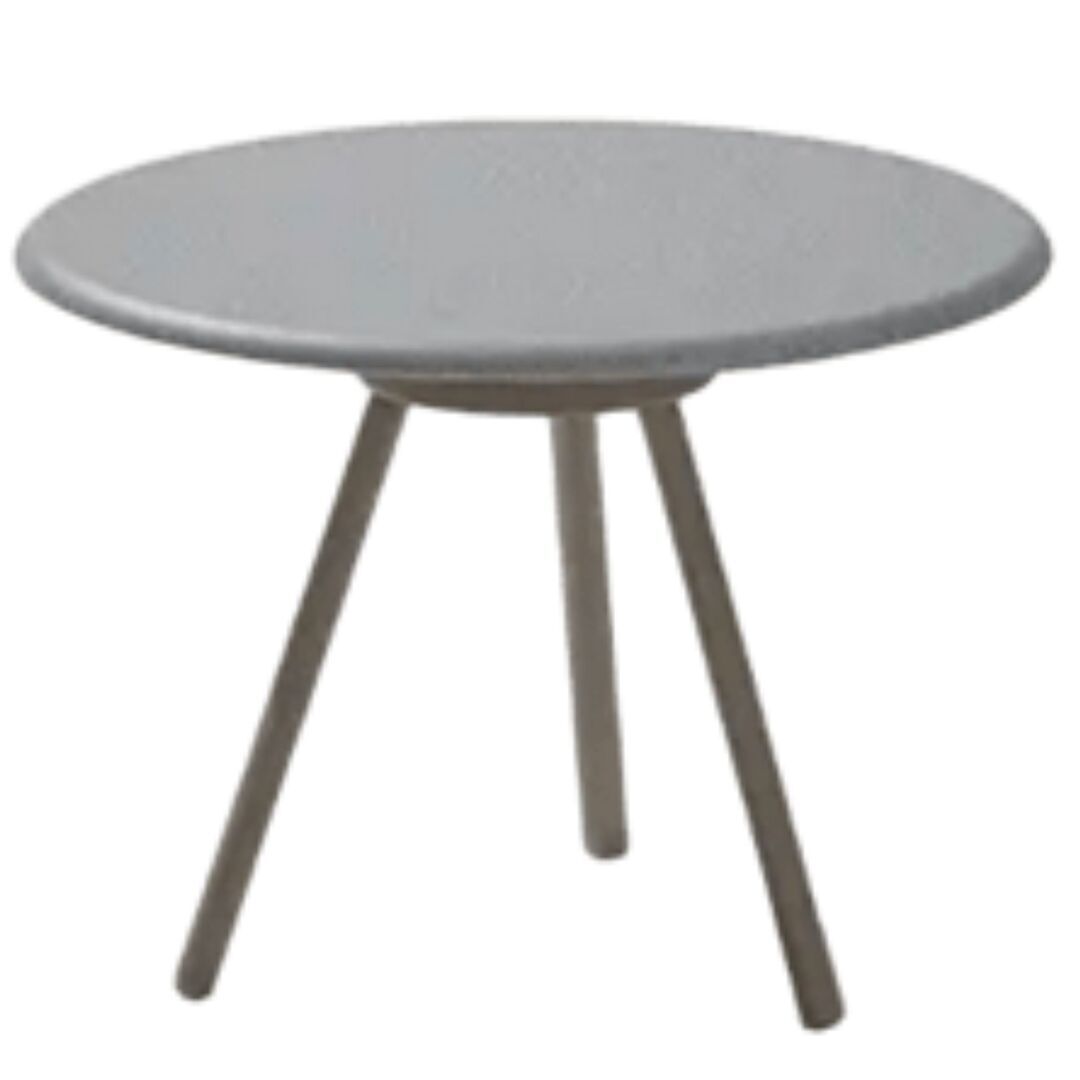 Fast Zebra 420S - Couchtisch mit einer gesprenkelten Aluminiumtischplatte