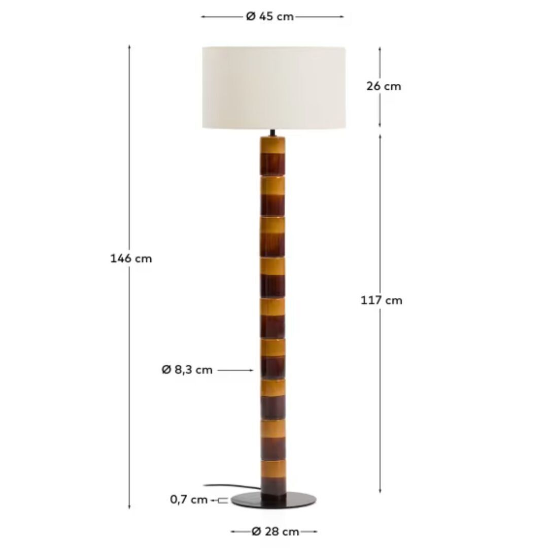 Kave_Home_Stehlampe_Mavran_Multicolored_Dimensions