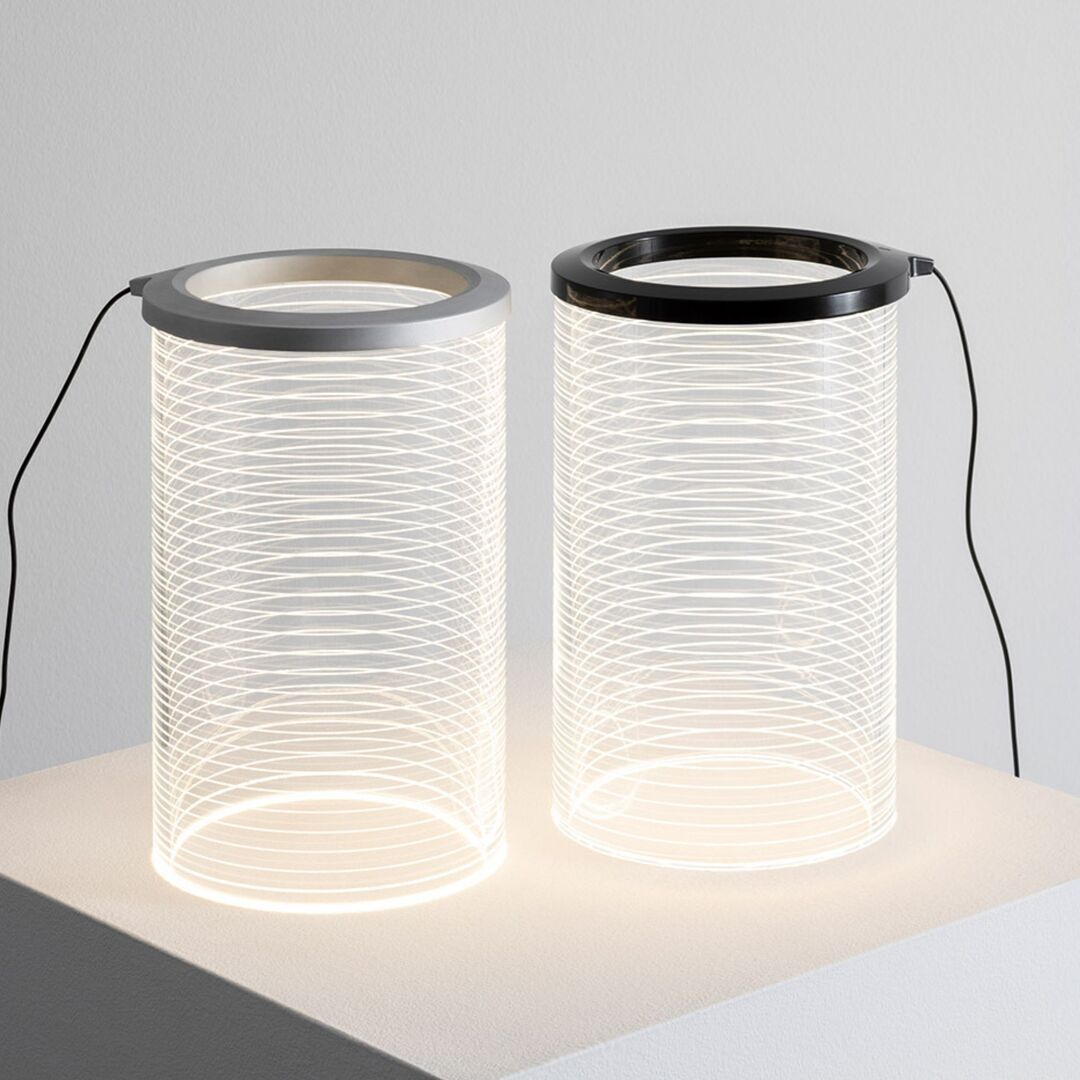 Artemide Tischleuchte Zephyr von Artemide  Grau/Schwarz 