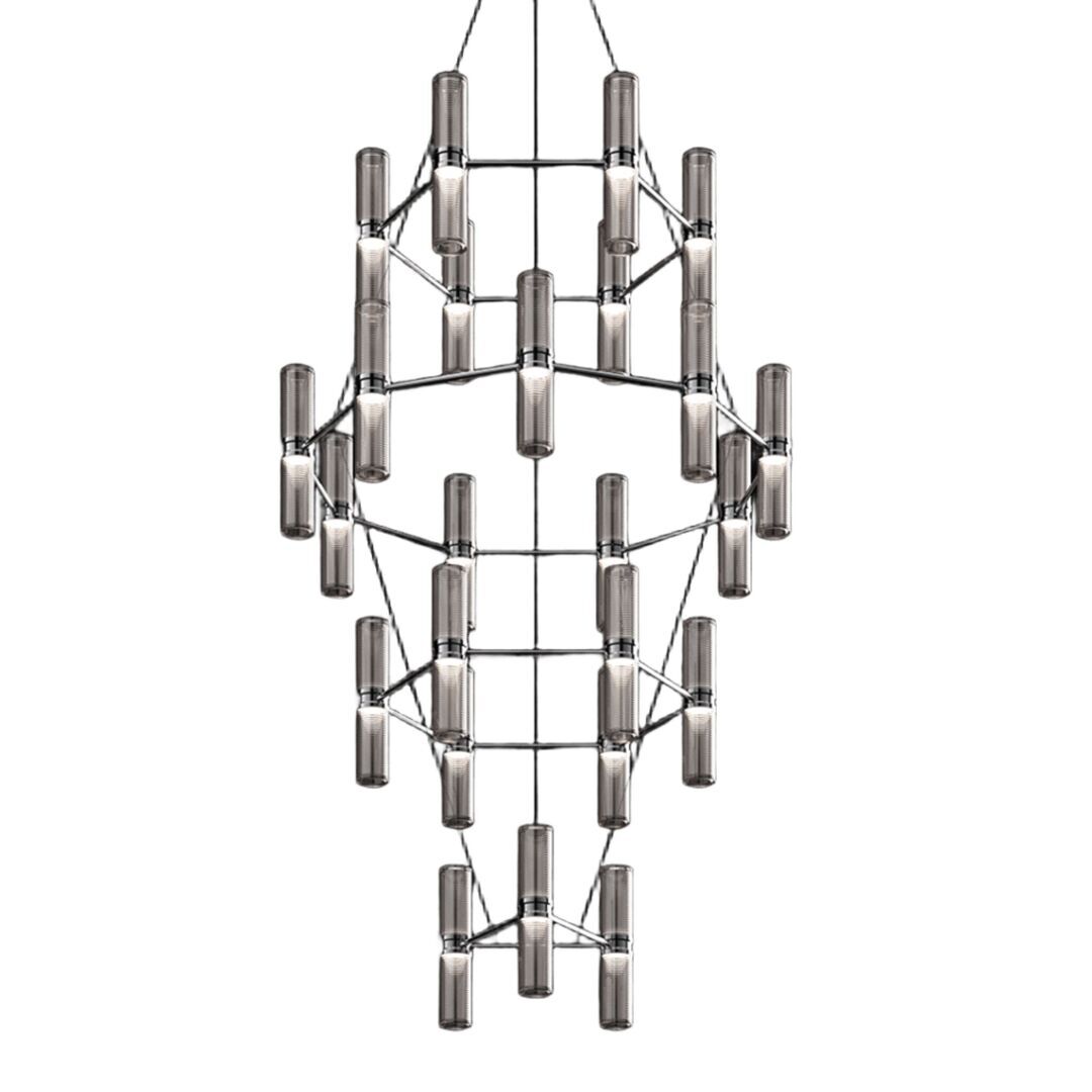 Artemide Pendelleuchte Zephyr Chandelier von Artemide  Schwarz