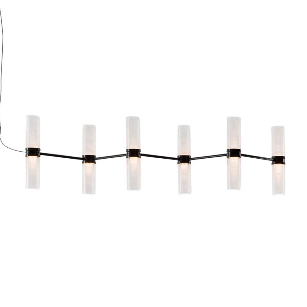 Artemide Pendelleuchte Zephyr Linear von Artemide  Schwarz, APP Kompatibel