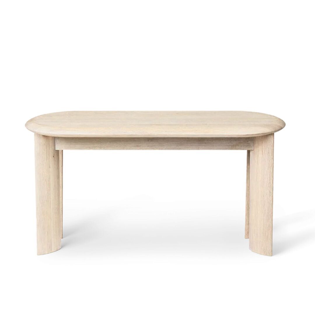 Ferm Living Sitzbank Bevel Bench von ferm living Weiss gebeizte Eiche
