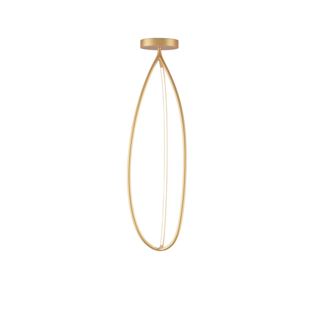 Artemide Deckenleuchte Arrival von Artemide Gold, H: 130 cm 