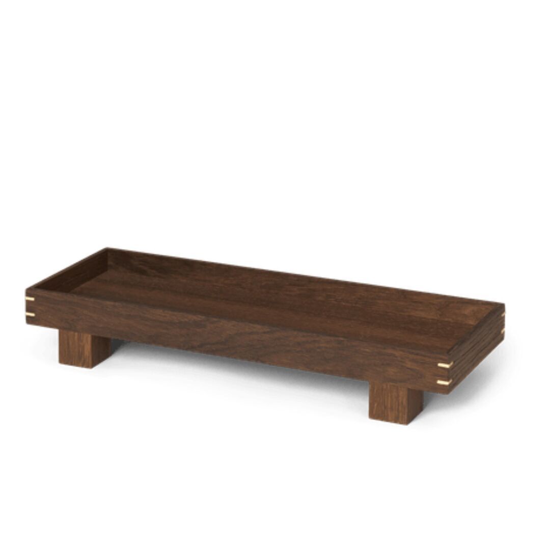 Ferm Living Holztablett Bon Wooden Von Ferm Living X-Small, Eiche geräuchert