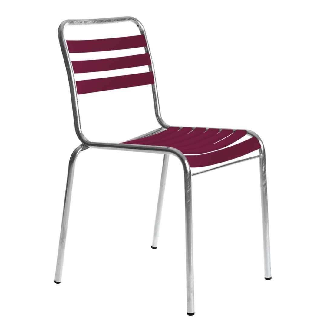 Manufakt Tisch Ø 80 cm mit 2 Stühlen Modell 10 Set Angebot von Bättig  Bordeauxviolett 4004