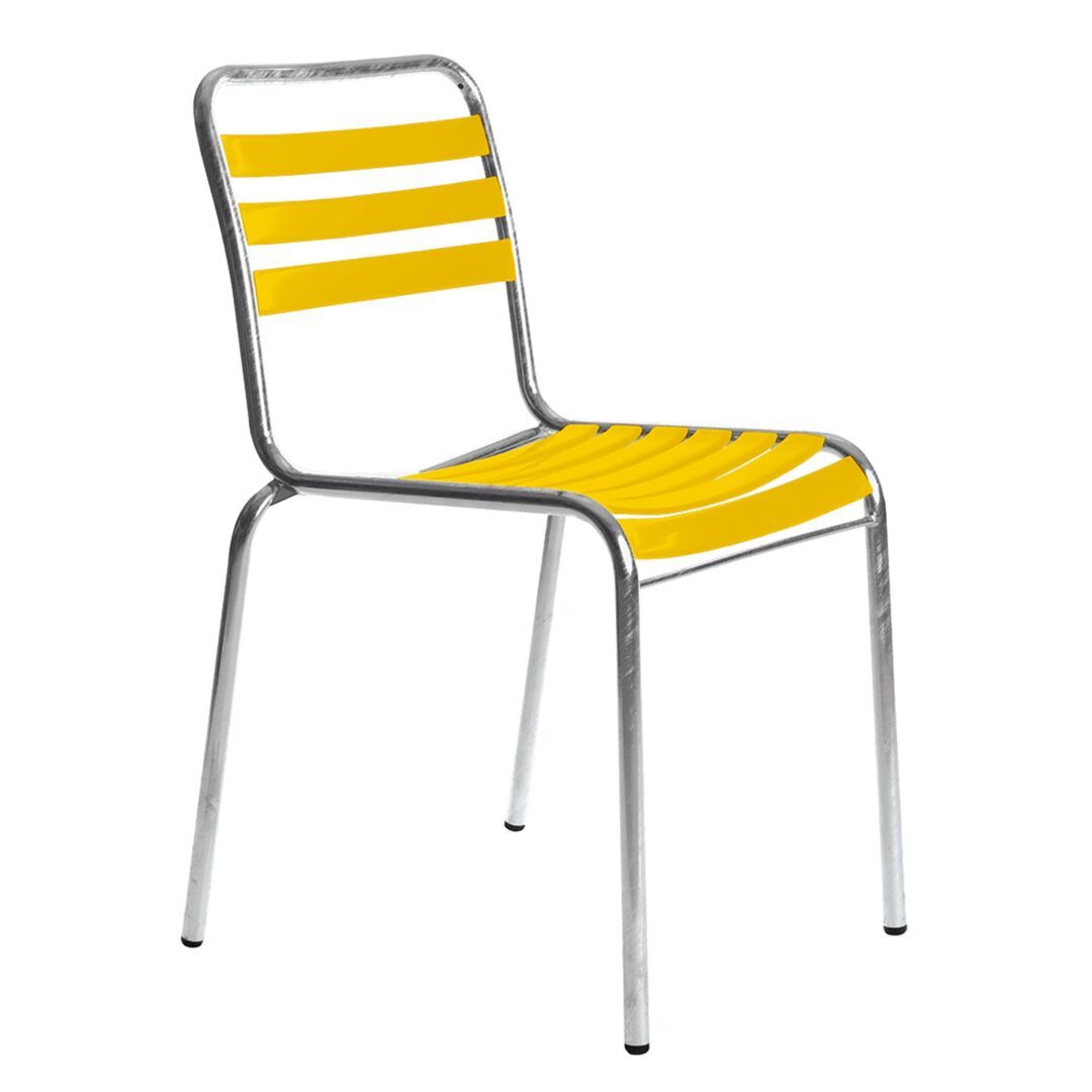 Manufakt Tisch Ø 80 cm mit 2 Stühlen Modell 10 Set Angebot von Bättig  Gelb 1023