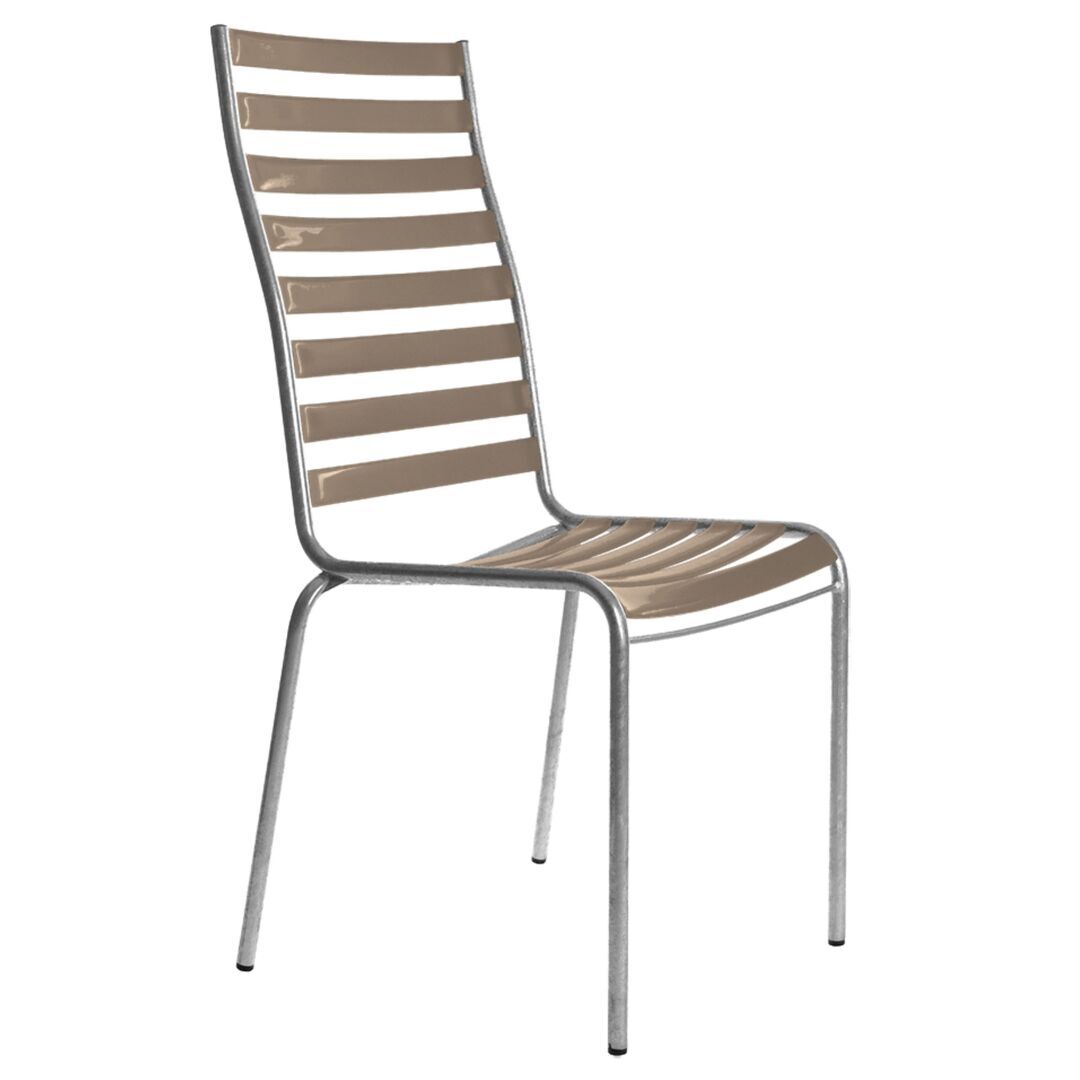 Manufakt Stuhlmodell 14/Hochlehner von Bättig  Schlammgrau - NCS S 7005 - Y80R