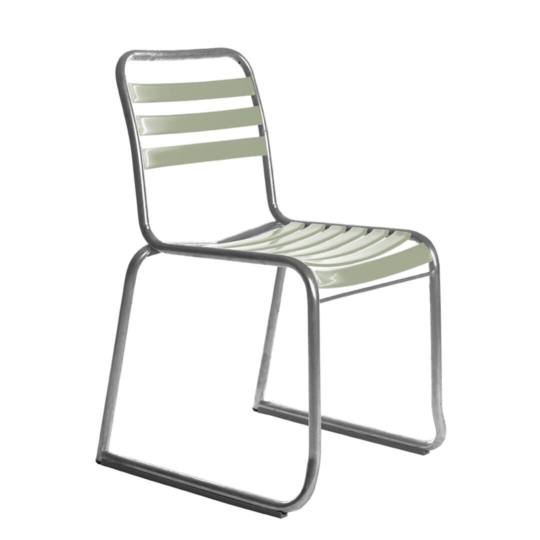 Manufakt Stuhlmodell 11 Kufen von Bättig Heugrün - NCS S 3010 - G50Y, Chouchin 1 LED h. 10 m