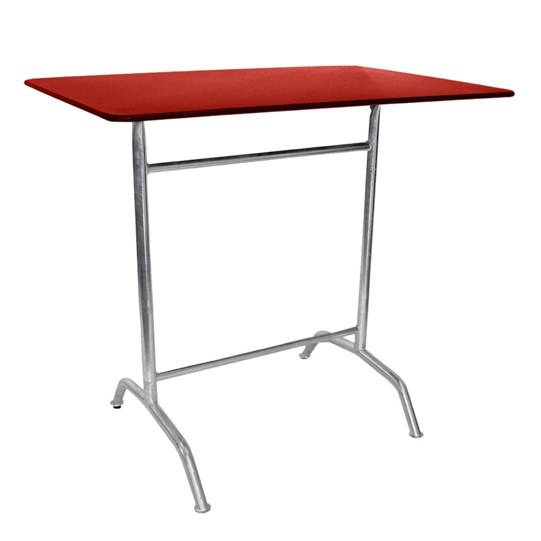 Manufakt Bättig Stehtisch Rechteckig 120 x 70 cm, RAL 3000 Rot