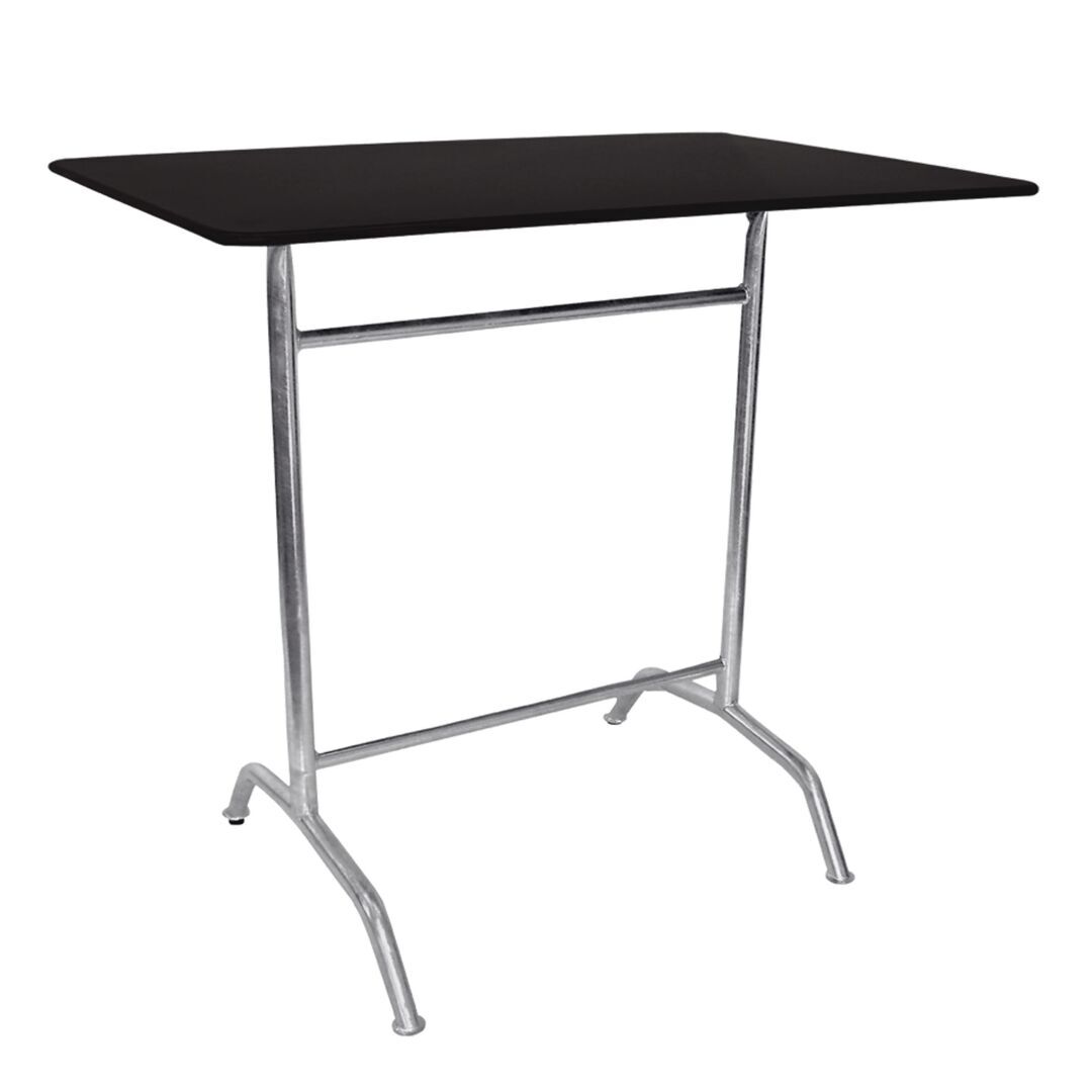 Manufakt Bättig Stehtisch Rechteckig 120 x 70 cm, RAL 9017 Schwarz