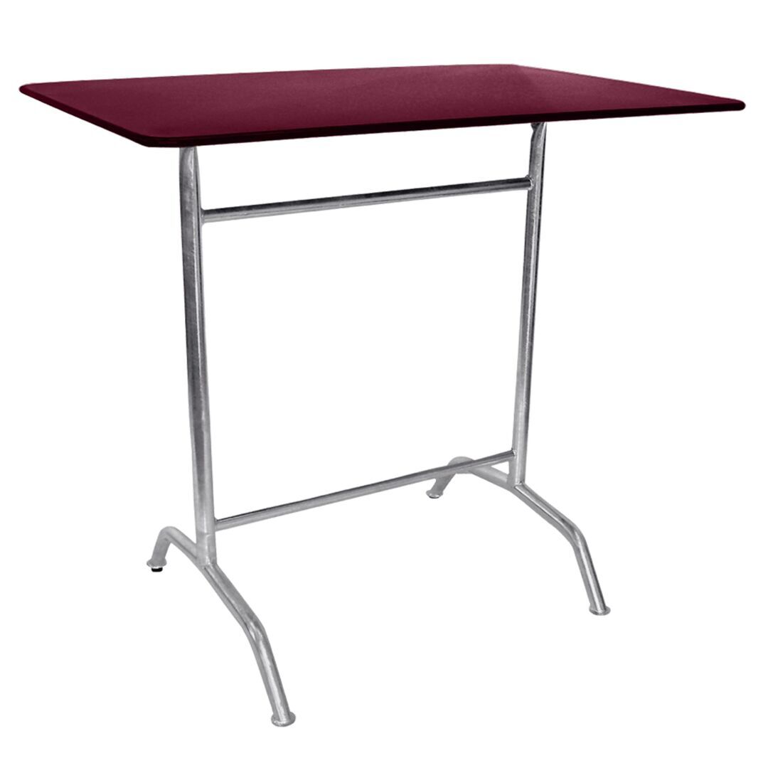 Manufakt Bättig Stehtisch Rechteckig 120 x 80 cm, RAL 4004 Bordeauxviolett