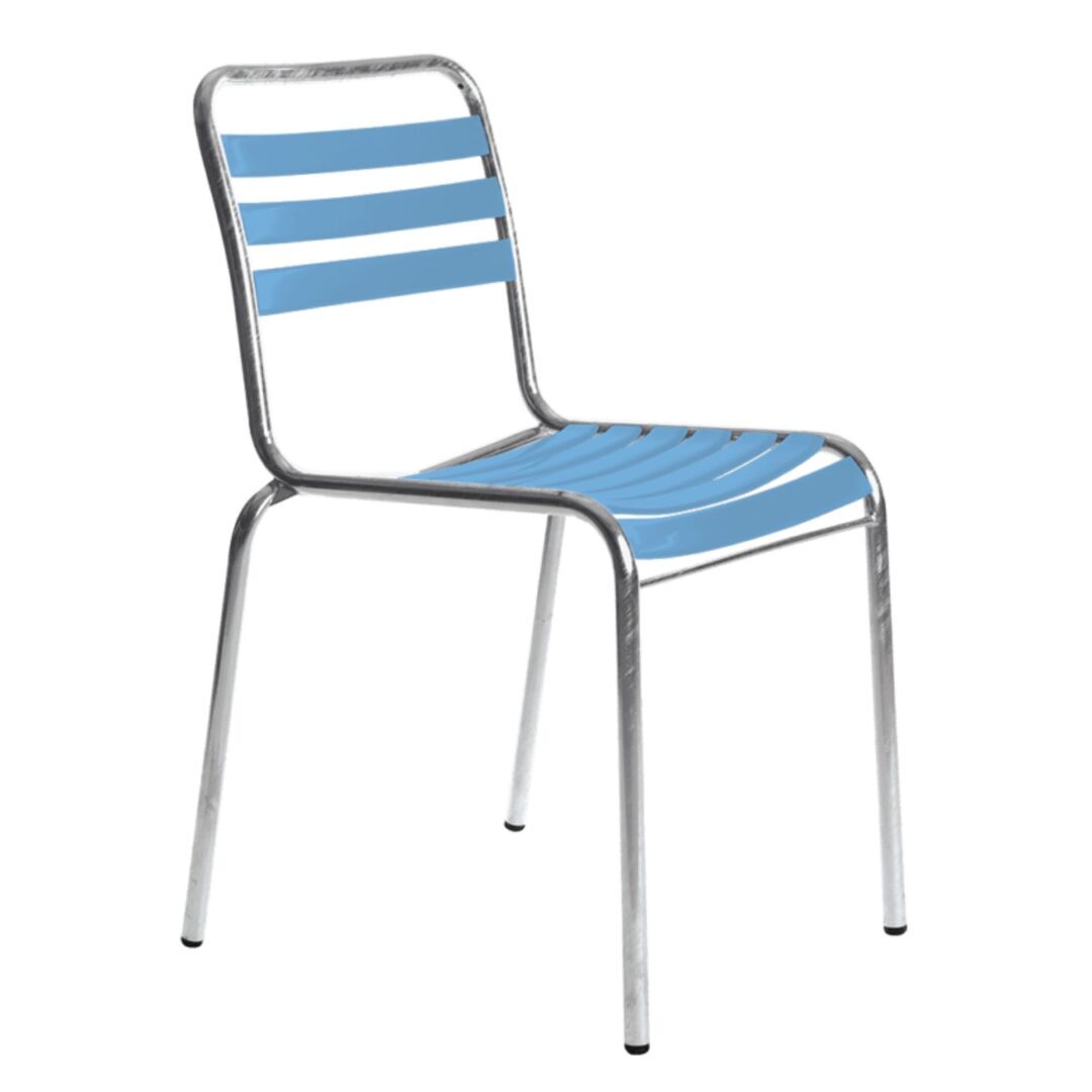 Manufakt Tisch Ø 70 cm mit 2 Stühlen Modell 10 Set Angebot von Bättig Hellblau
