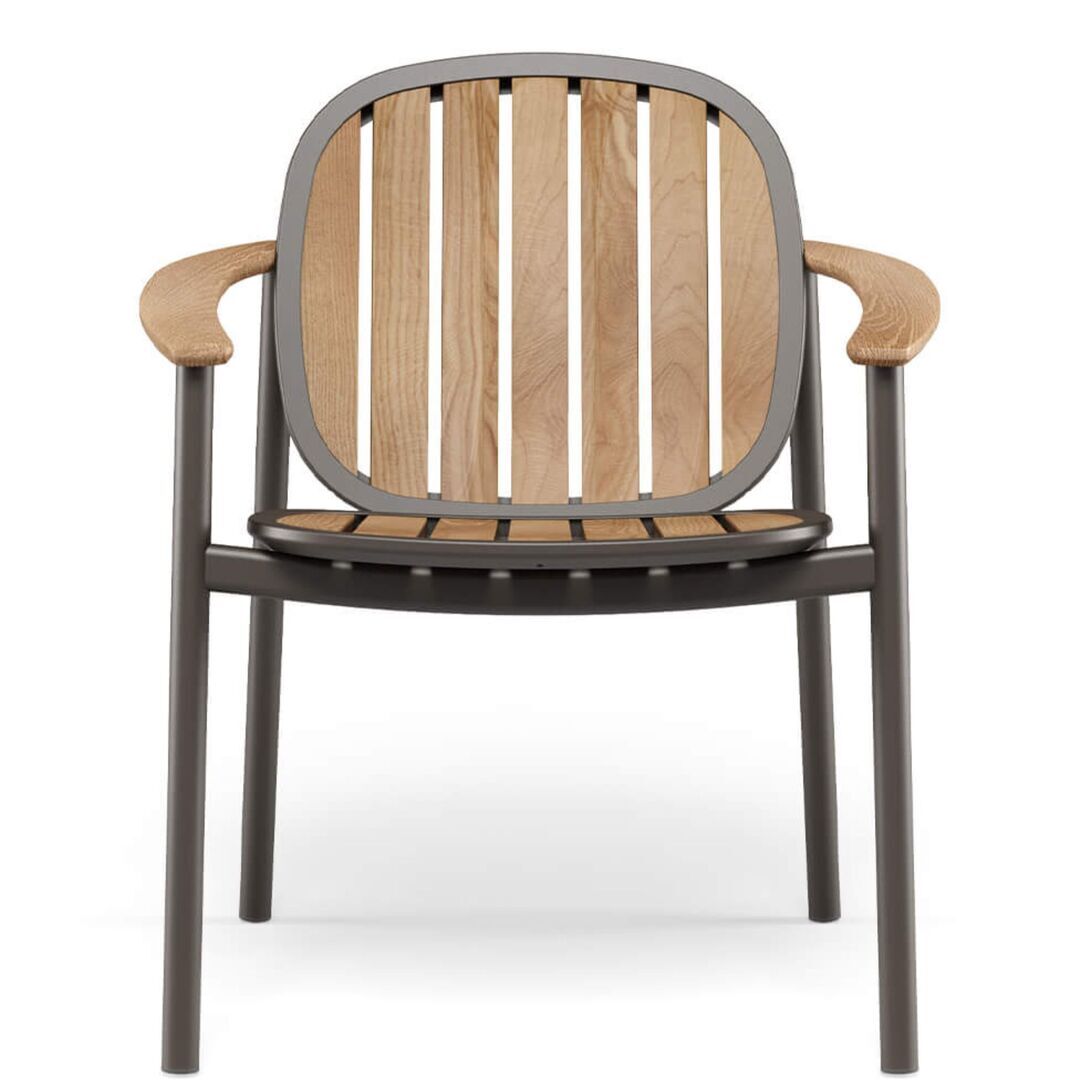  Twins Armlehnstuhl Alu-Teak von EMU