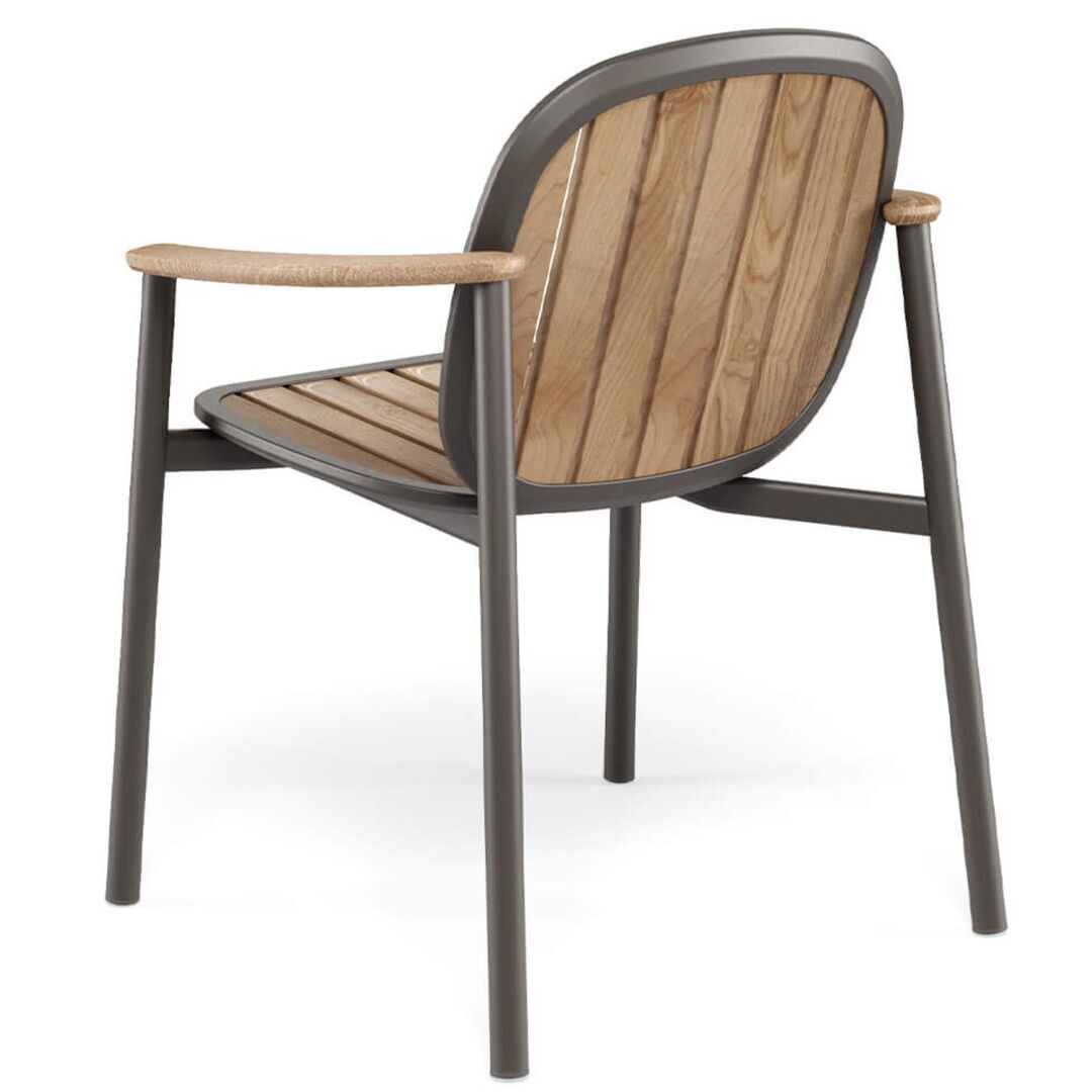  Twins Armlehnstuhl Alu-Teak von EMU