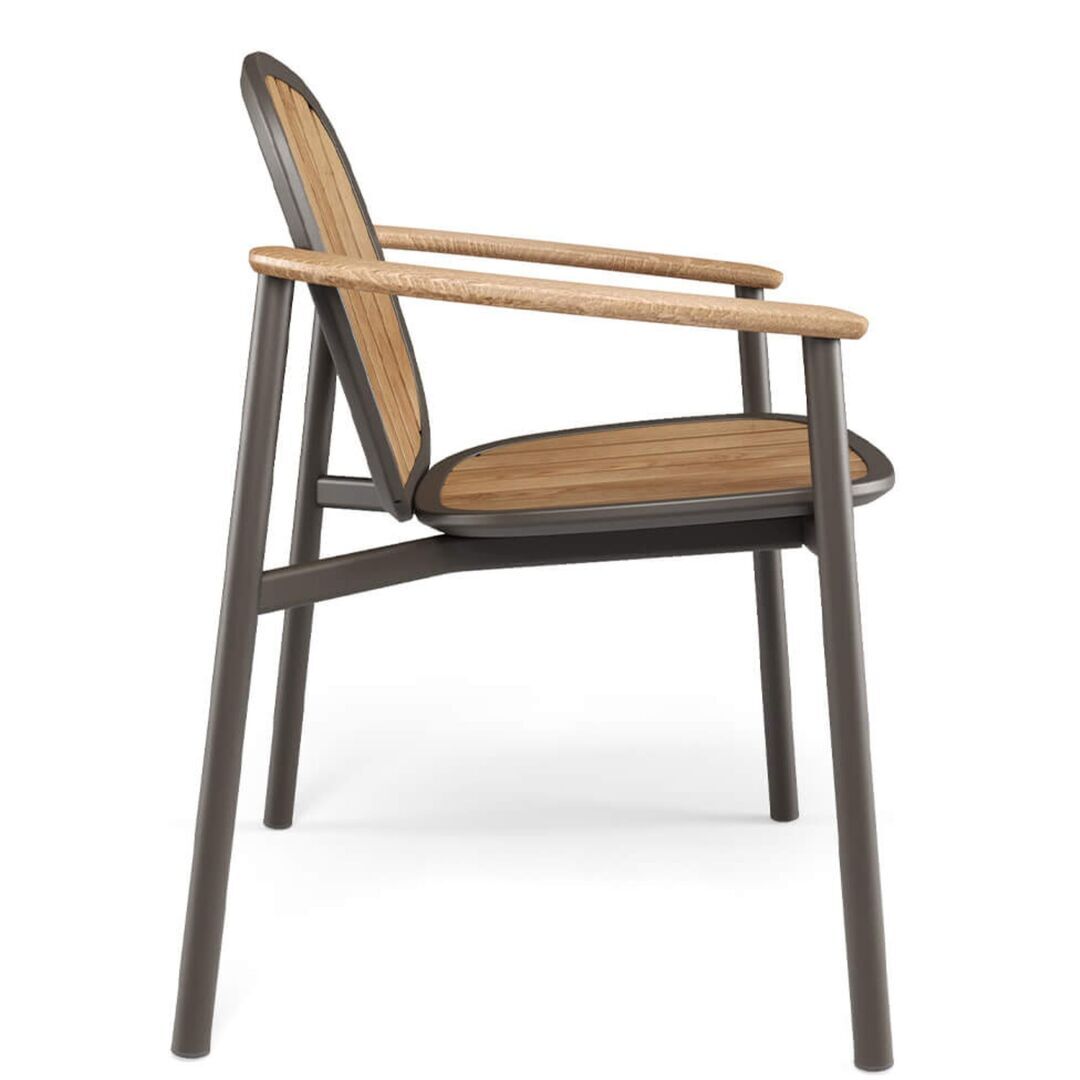  Twins Armlehnstuhl Alu-Teak von EMU