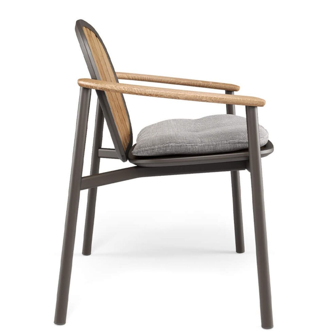  Twins Armlehnstuhl Alu-Teak von EMU