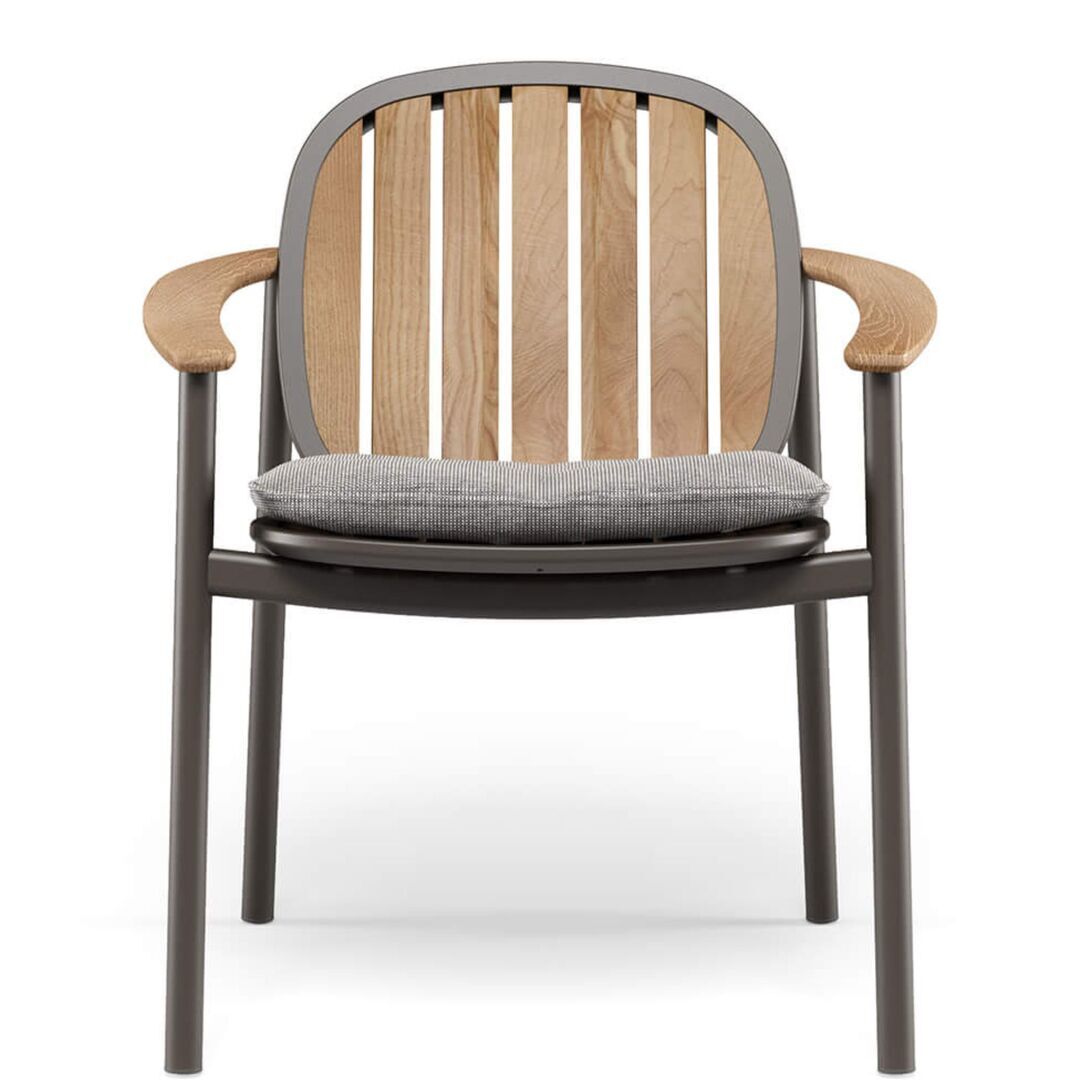  Twins Armlehnstuhl Alu-Teak von EMU