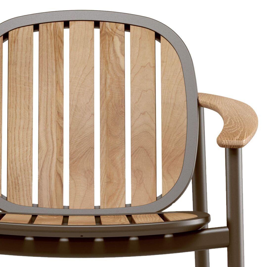  Twins Armlehnstuhl Alu-Teak von EMU