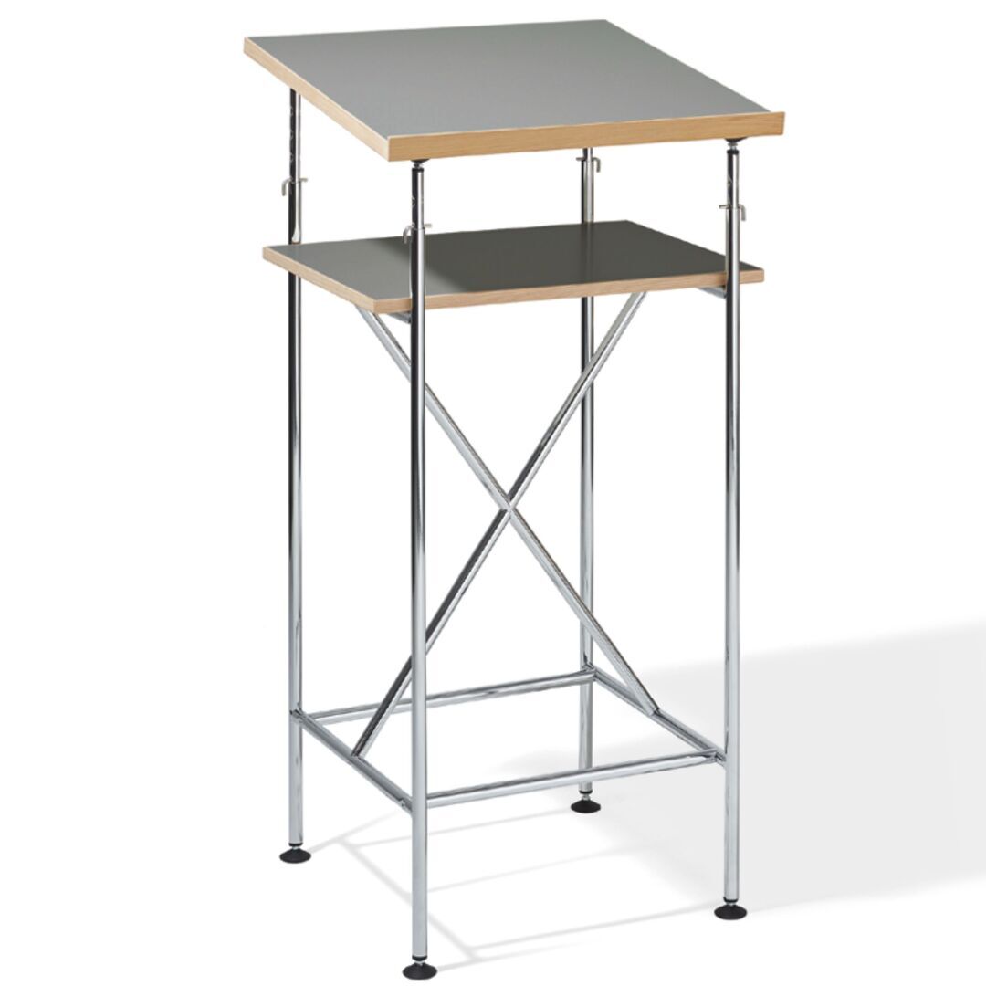 Richard Lampert  Milla Stehpult Tischplatten von Richard Lampert Linoleum Ash 4132, B und T: 60 - 45 cm