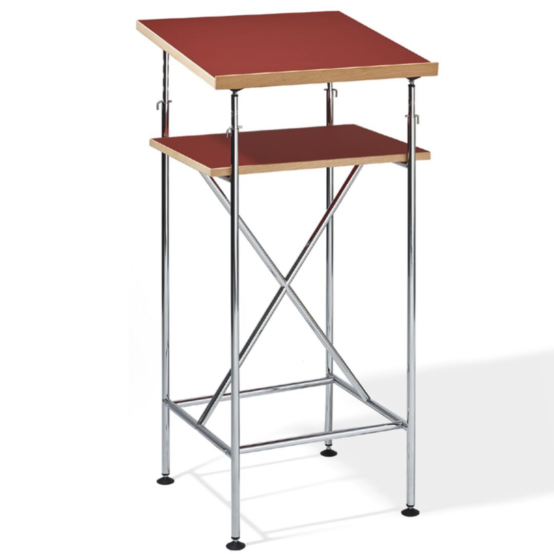 Richard Lampert  Milla Stehpult Tischplatten von Richard Lampert Linoleum Burgundy 4154, B und T: 60 - 45 cm