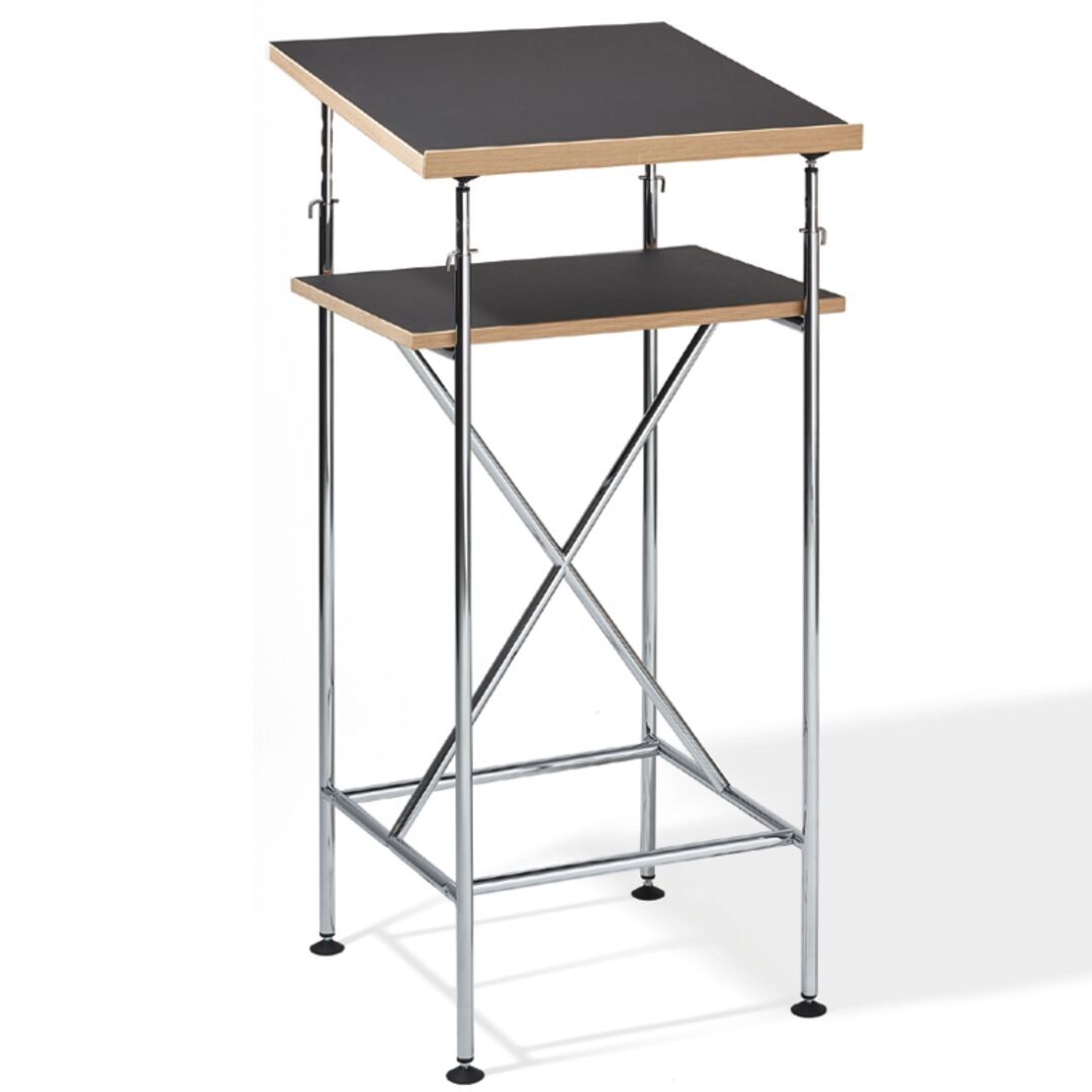 Richard Lampert  Milla Stehpult Tischplatten von Richard Lampert Linoleum Charcoal 4166, B und T: 60 - 45 cm