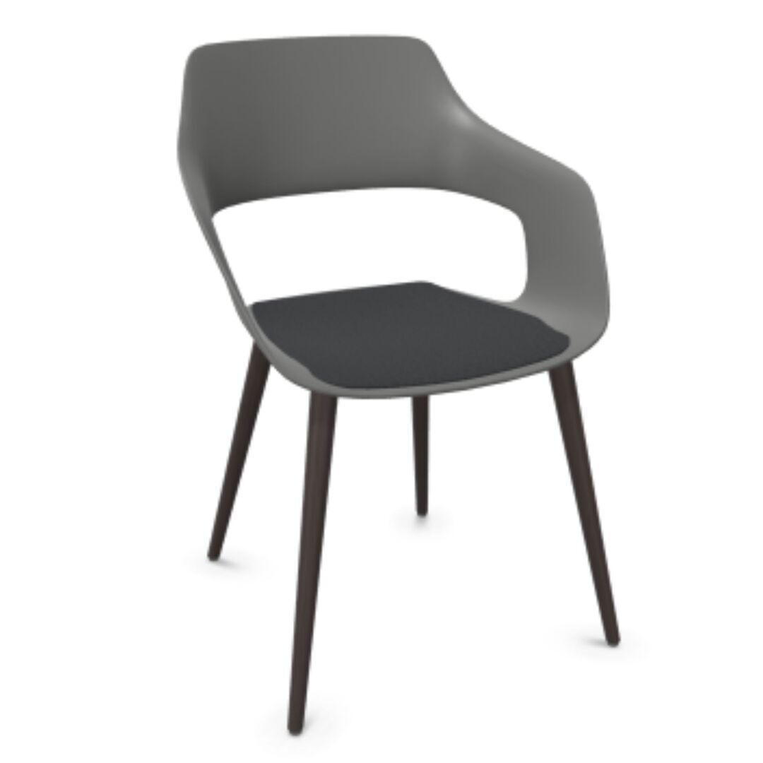 Wilkhahn Bürostuhl Occo 222/21 von Wilkhahn Grau, Anthrazit 01, Eiche graphit gebeizt