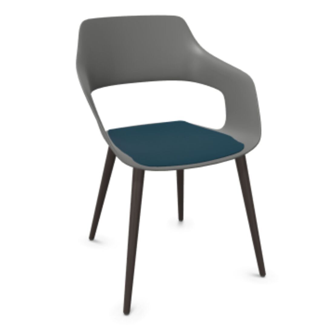 Wilkhahn Bürostuhl Occo 222/21 von Wilkhahn Grau, Deep water 39, Eiche graphit gebeizt