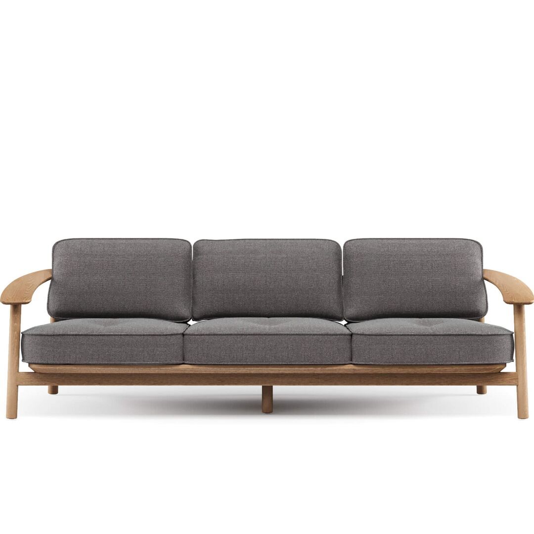 Twins Sofa 3-Sitzer -Teakholz von Emu