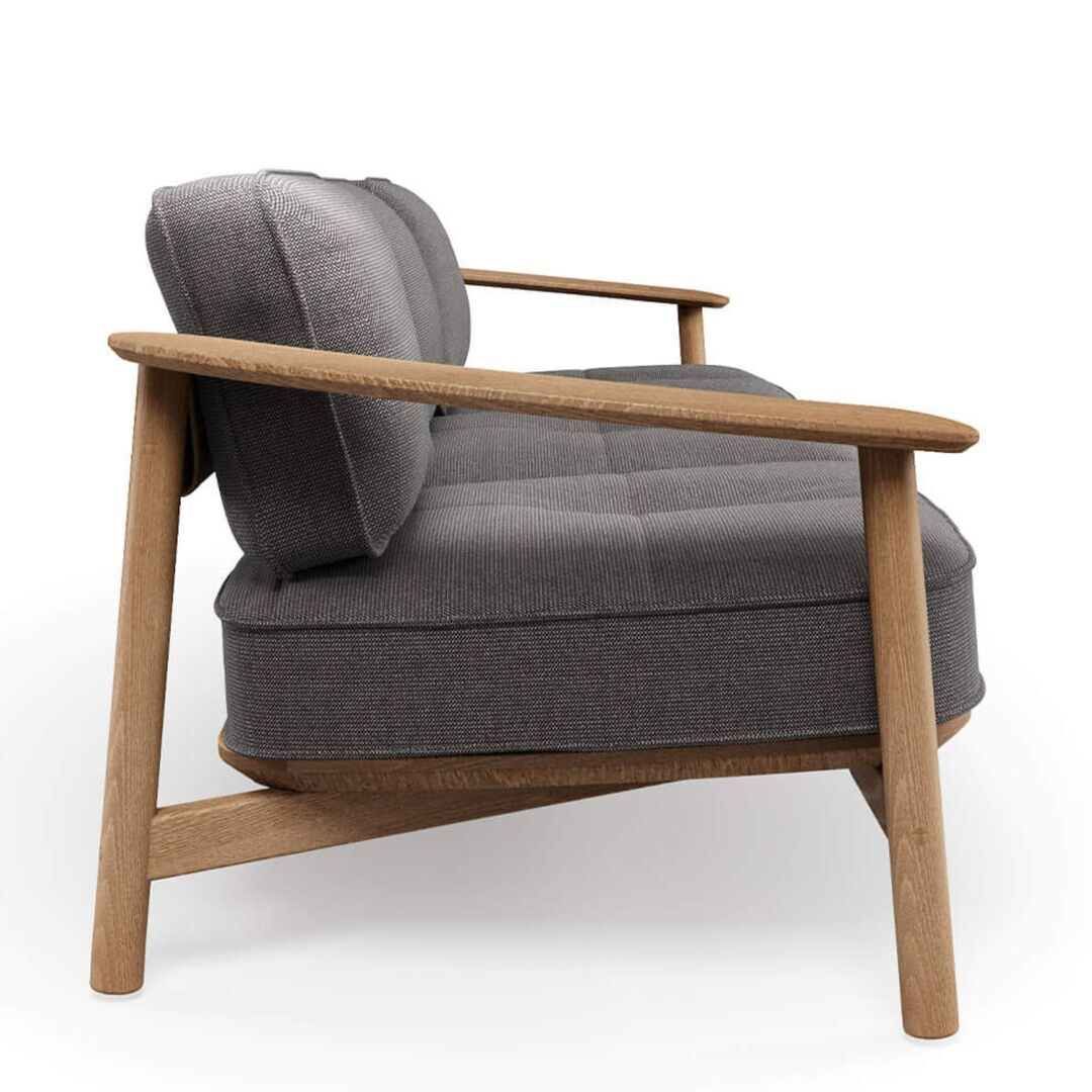 Twins Sofa 3-Sitzer -Teakholz von Emu