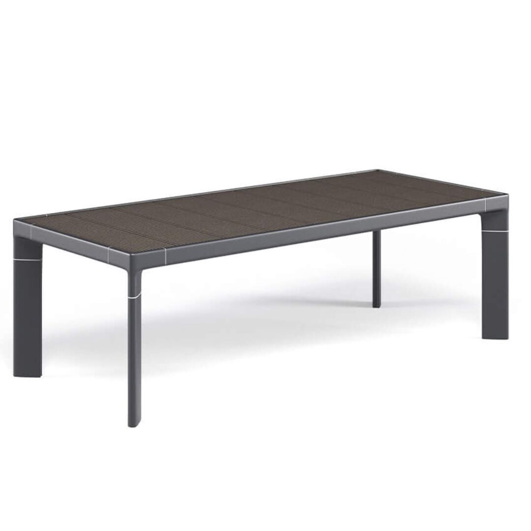 Emu Tami Tisch rechteckig 132x57 - Weiss - Bambus