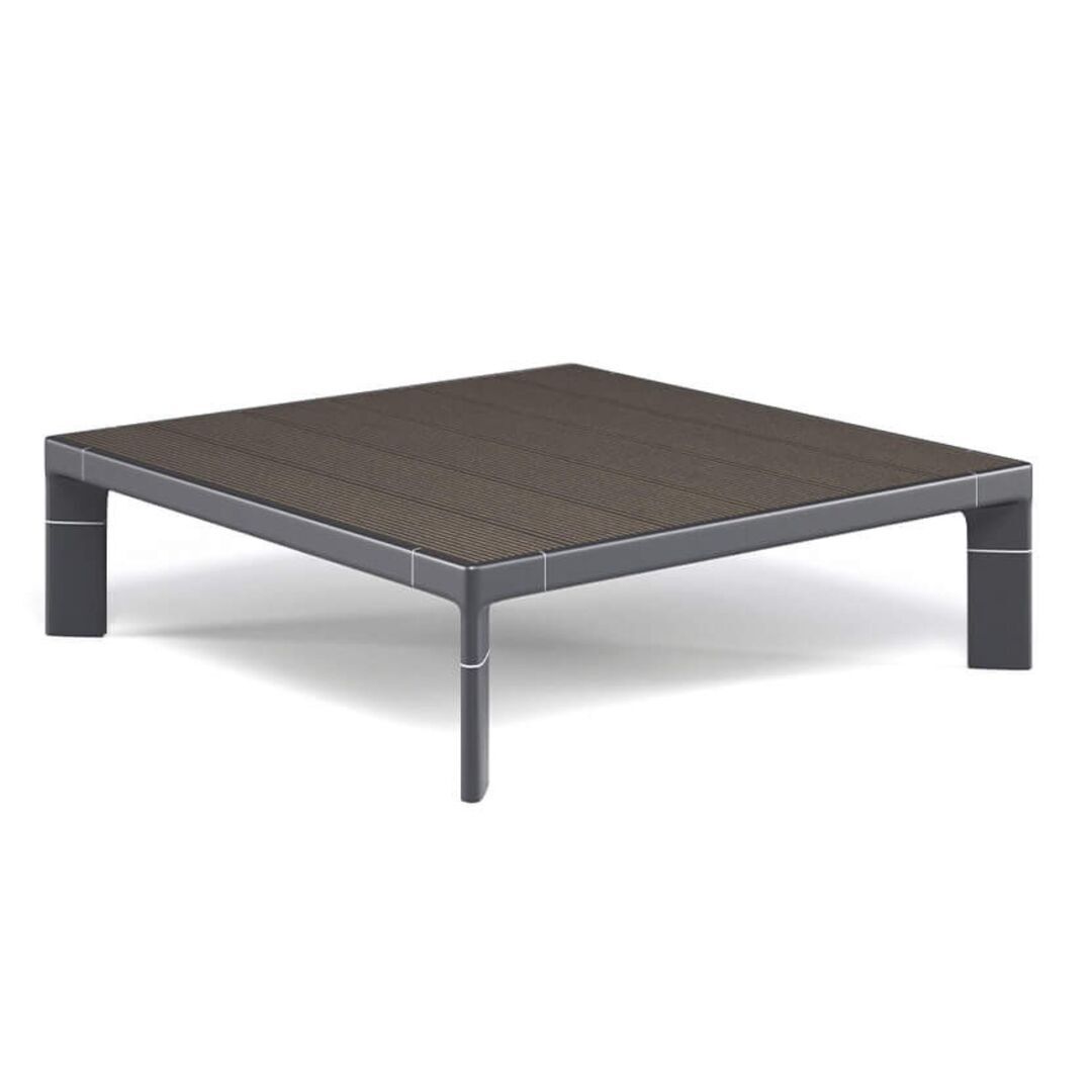 Emu Tami Tisch quadratisch 89x86 - Weiss - Bambus