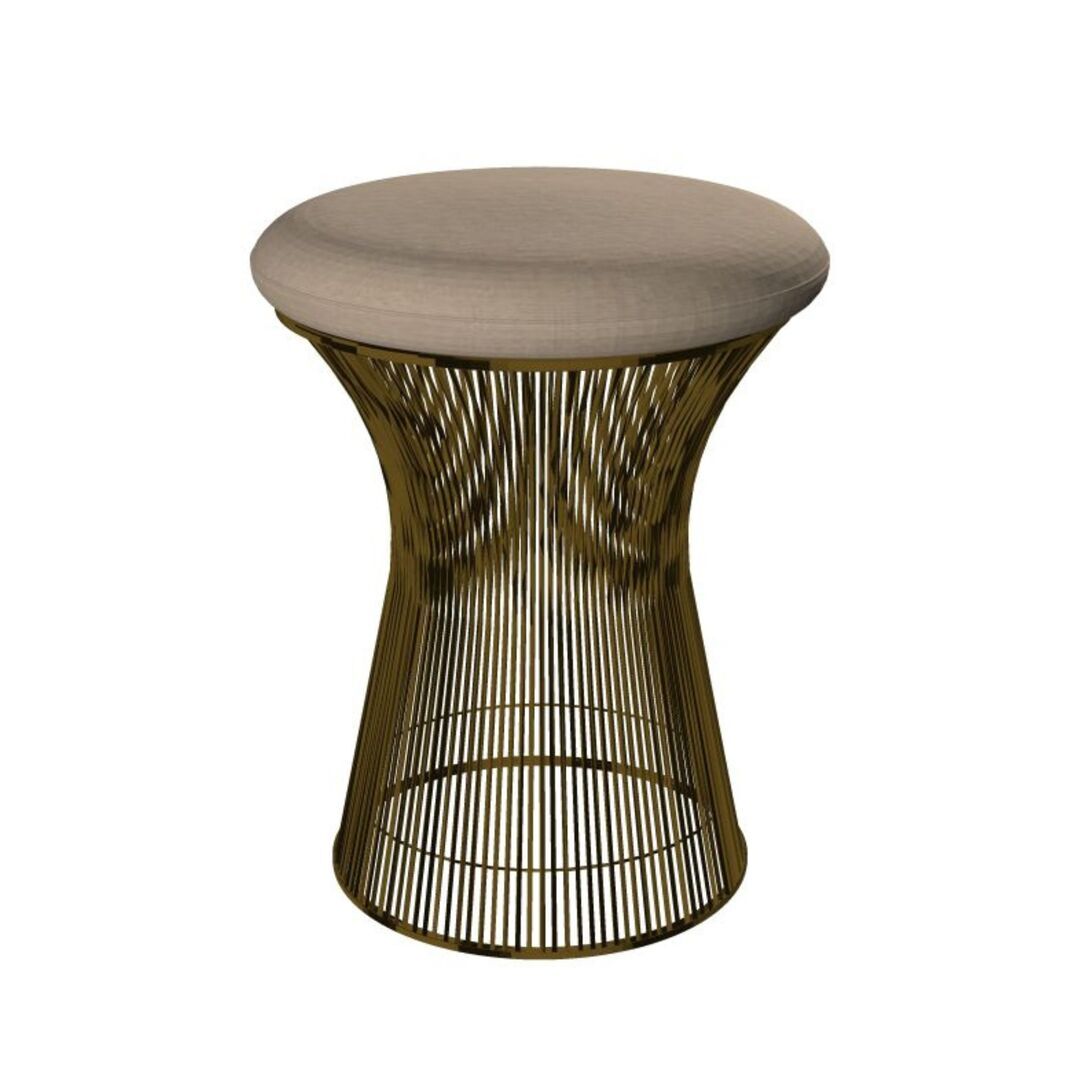Knoll International Hocker Platner von Knoll International   Tonus 135T Sand , Metallische Bronze