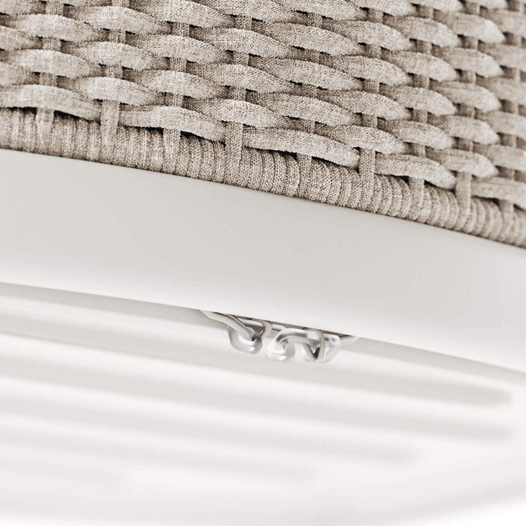 Emu Carousel Sofa 2-Sitzer - Weiss - Elfenbein Melange