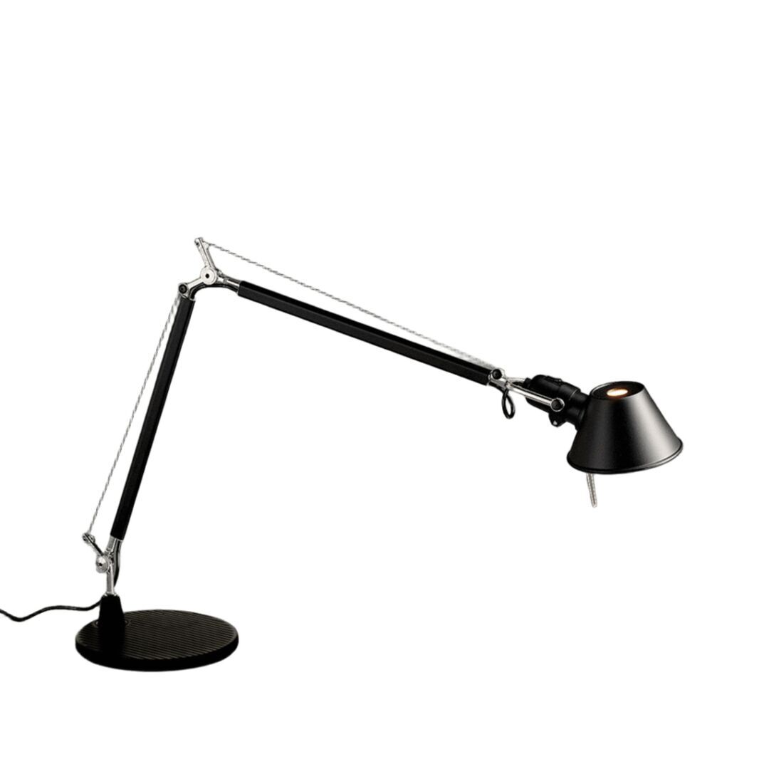 Artemide Body Tolomeo Mini Tavolo von Artemide Weiss / Weiss, Schwarz