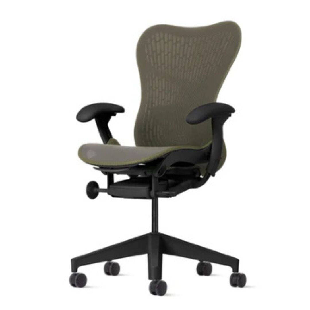Herman CPH Bürostuhl Mirra 2 von Herman Miller Olive, Graphit