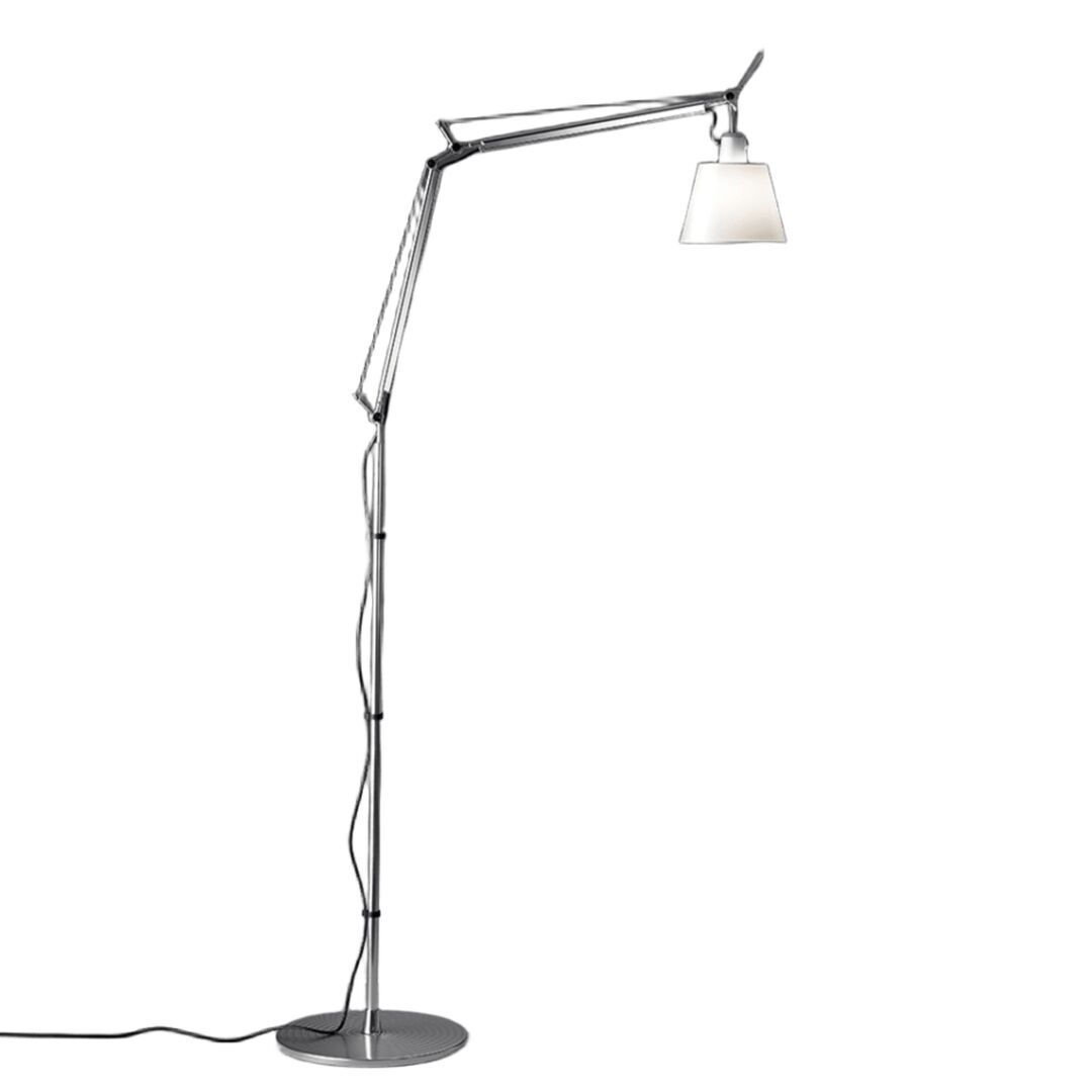 Artemide Body Tolomeo Basculante von Artemide  Weiss / Weiss, Seidensatin