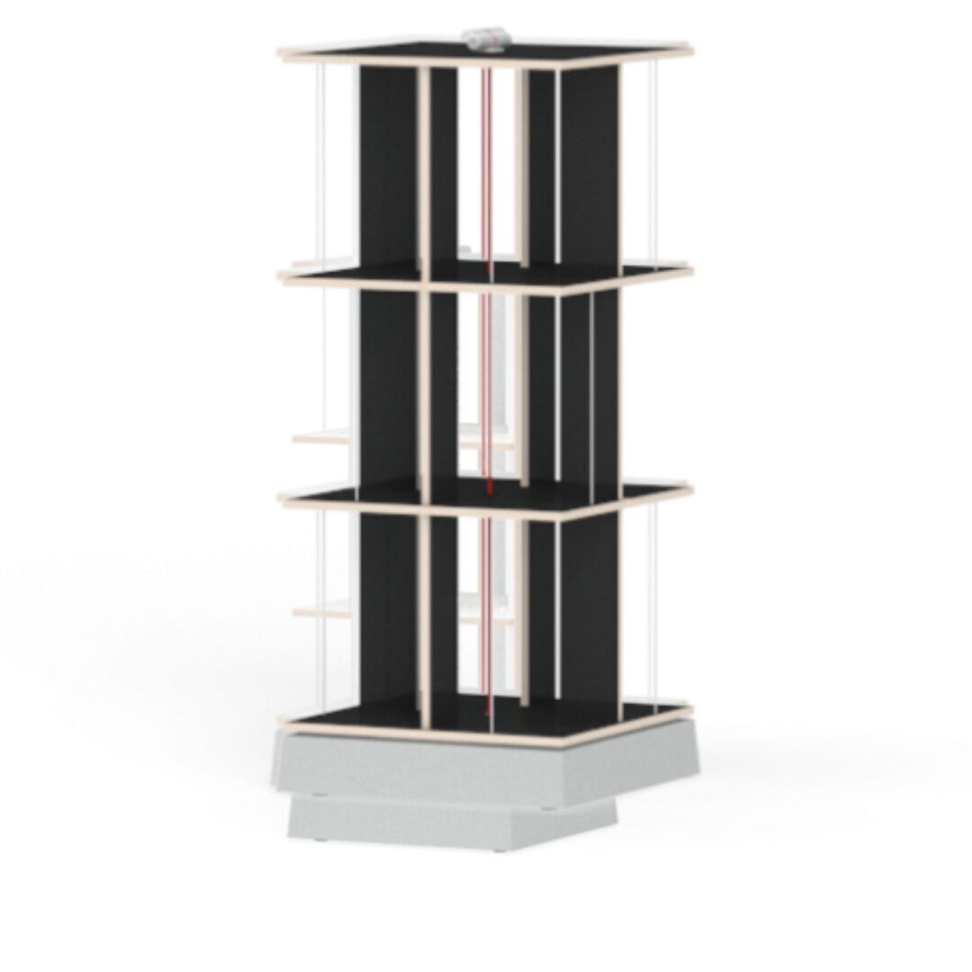 Nils Holger Moormann Buchstabler FU schwarz, H: 80 cm