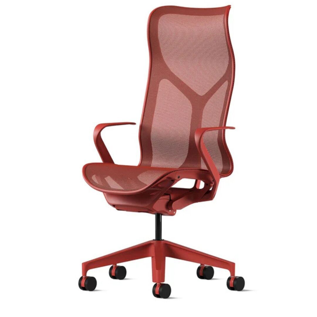 Herman CPH Bürostuhl Cosm von Herman Miller Canyon Rot, Gross - 1311 mm, Höhenfixiert